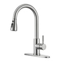 304 Stainless Steel Pull-Out Kitchen Faucet – Brushed Nickel