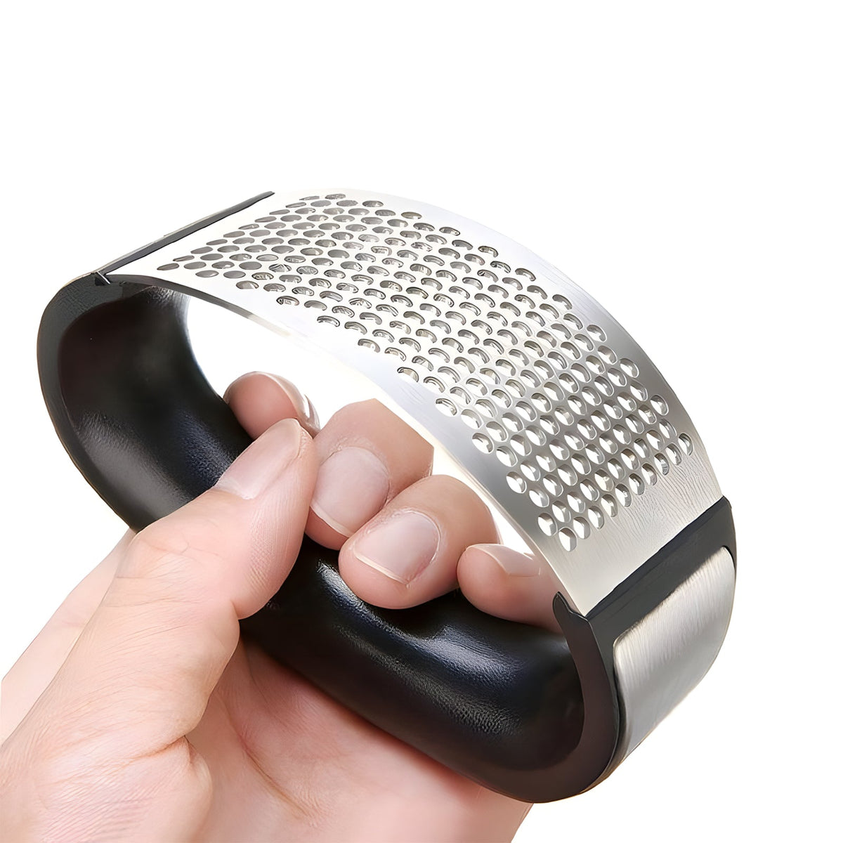 Stainless Steel Garlic Press – Manual Garlic Crusher & Mincer