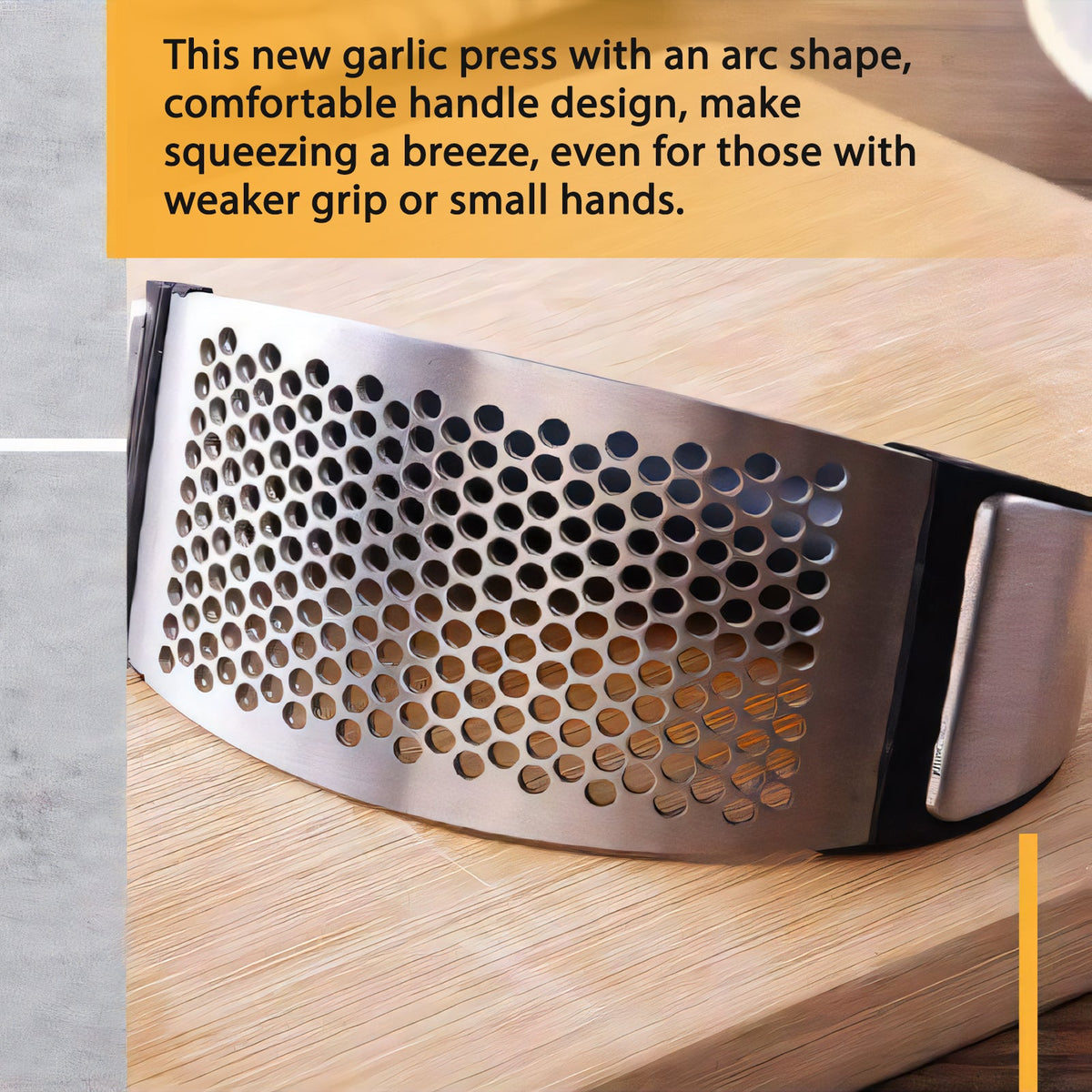 Stainless Steel Garlic Press – Manual Garlic Crusher & Mincer