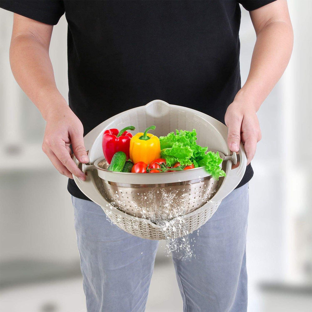 Stainless Steel Mixing Bowl with Lid – Multipurpose Kitchen Prep Bowl