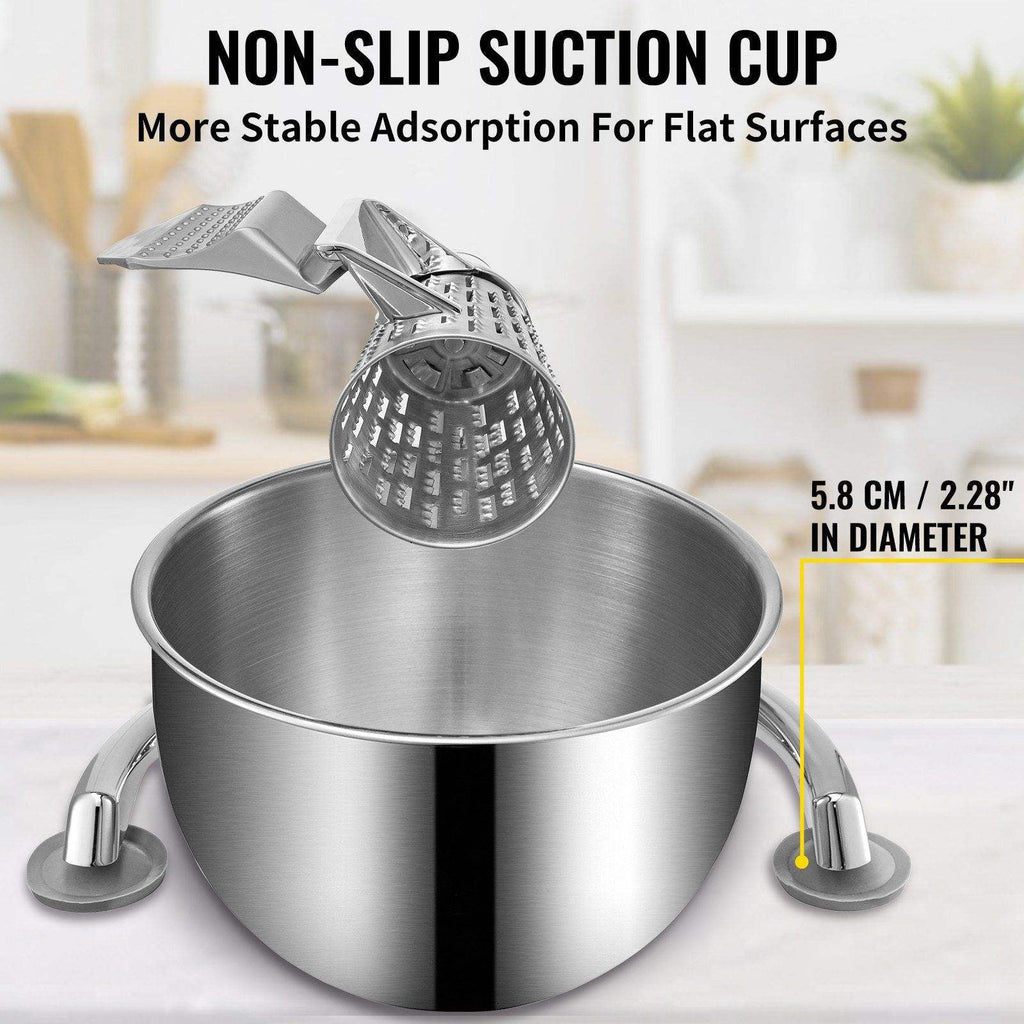 Rotary Cheese Grater with 5 Stainless Steel Blades & 2.5L Bowl