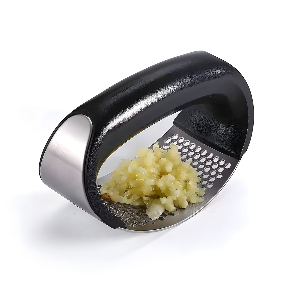 Stainless Steel Garlic Press – Manual Garlic Crusher & Mincer