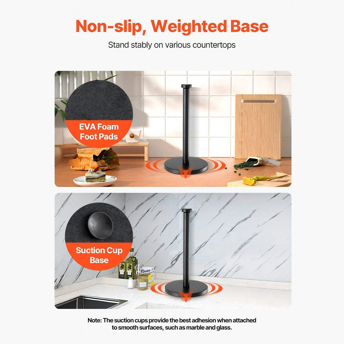 Stainless Steel Paper Towel Holder for Kitchen Countertop