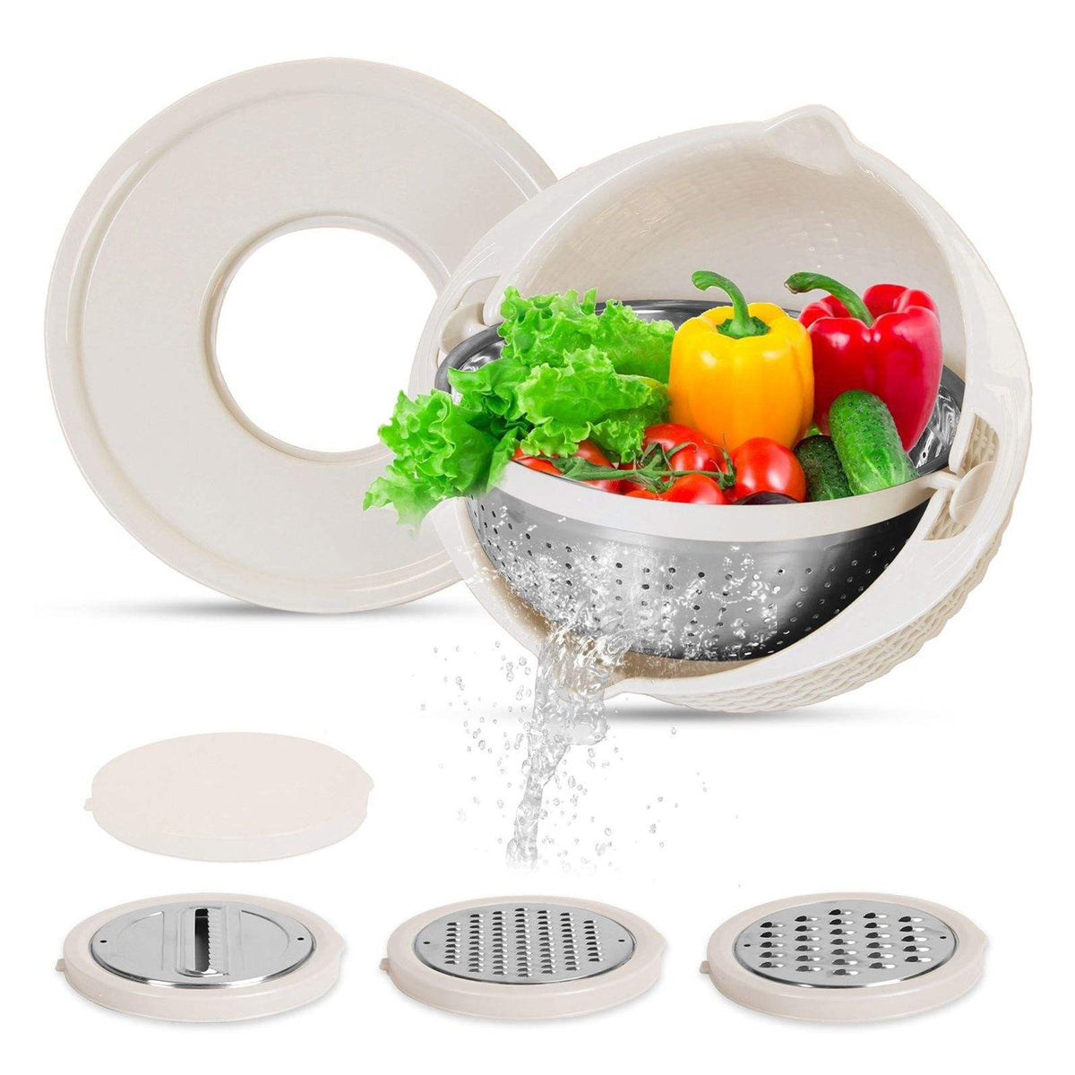 Stainless Steel Mixing Bowl with Lid – Multipurpose Kitchen Prep Bowl